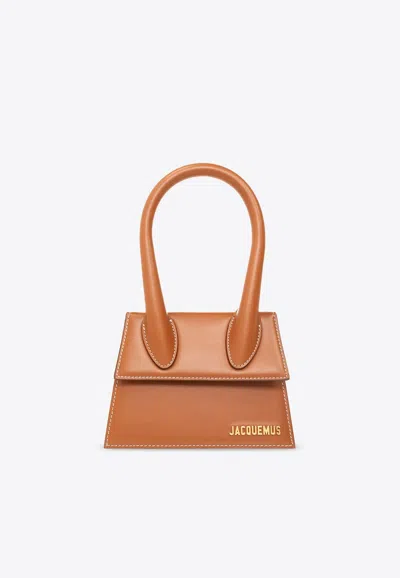 Jacquemus Le Chiquito Moyen Shoulder Bag In Brown