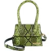 Jacquemus Faux Python Bag In Green 550