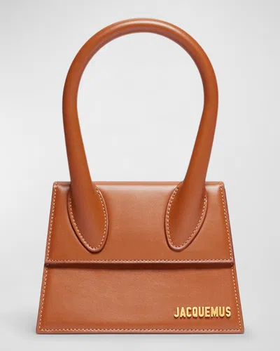Jacquemus Le Chiquito Moyen Top-handle Bag In Brown