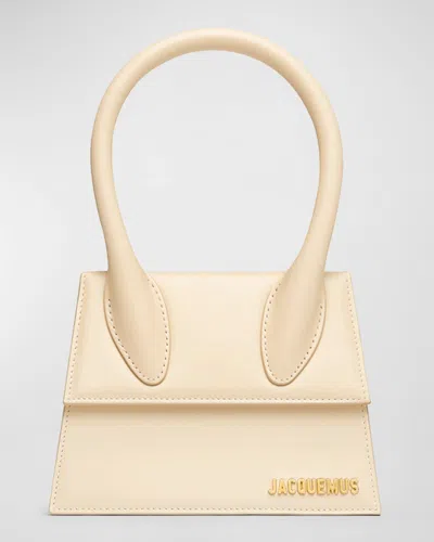 Jacquemus Le Chiquito Moyen Top-handle Bag In Ivory