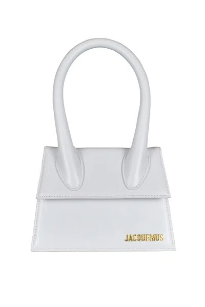 Jacquemus Logo Plaque Tote Bag In Orange