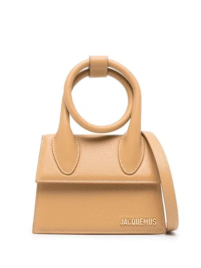 Jacquemus 'le Chiquito Noeud' Bag In Camel