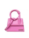 Jacquemus Le Chiquito Logo Lettering Mini Tote Bag In Color Carne Y Neutral