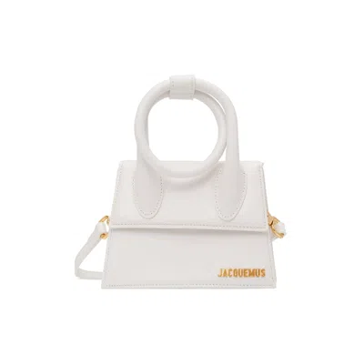Jacquemus Le Chiquito Noeud Tote Bag In White