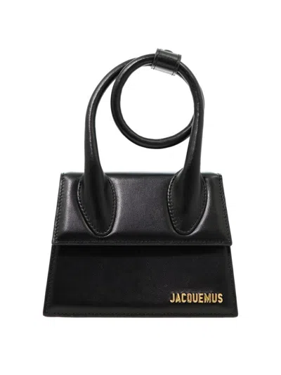 Jacquemus 'le Chiquito Noeud' Black Crossbody Bag With Logo Detail