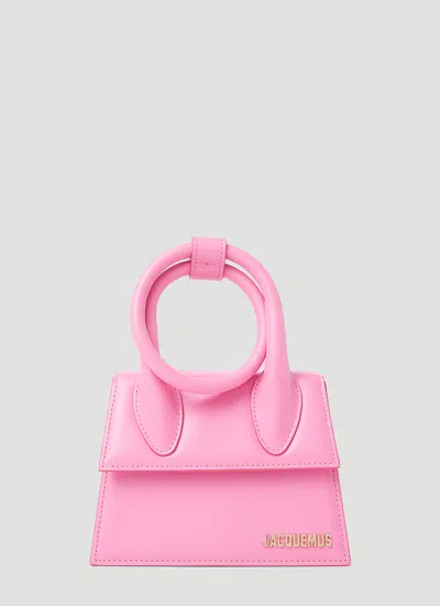 Jacquemus Women Le Chiquito Noeud Handbag In Pink