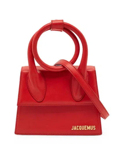 Pre-owned Jacquemus Le Chiquito Noeud Handbag In Red