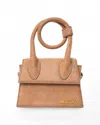 Jacquemus Le Chiquito Noeud Handbag Suede Brown