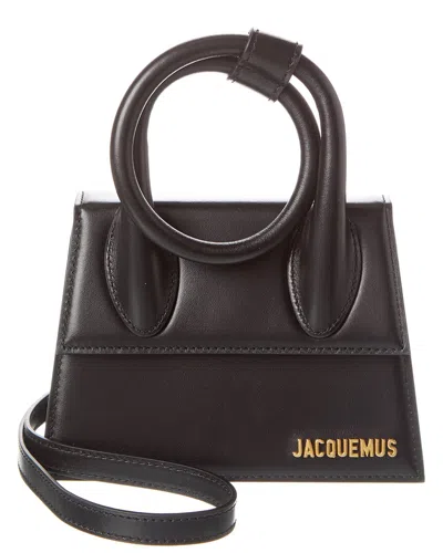 JACQUEMUS JACQUEMUS LE CHIQUITO NOEUD LEATHER SHOULDER BAG