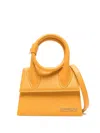 Jacquemus Le Chiquito Noeud Leather Tote Bag In Orange