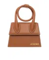 Jacquemus Le Chiquito Neud Top Handle Tote Bag In Brown