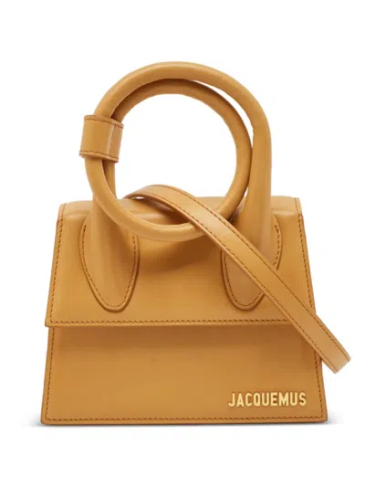 Pre-owned Jacquemus Le Chiquito Noeud Top Handle Bag In Neutral