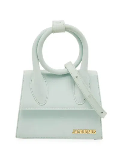 Pre-owned Jacquemus Le Chiquito Noeud Top-handle Mini Bag In Blue