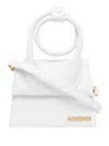 Jacquemus Women's Le Chiquito Noeud Leather Bag In White