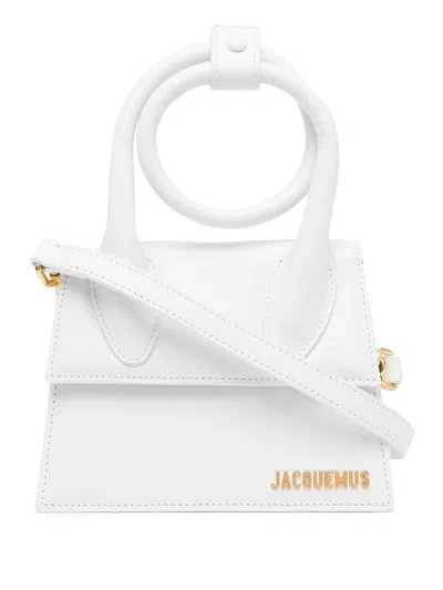 Jacquemus Le Chiquito Noeud Tote Bag In Weiss