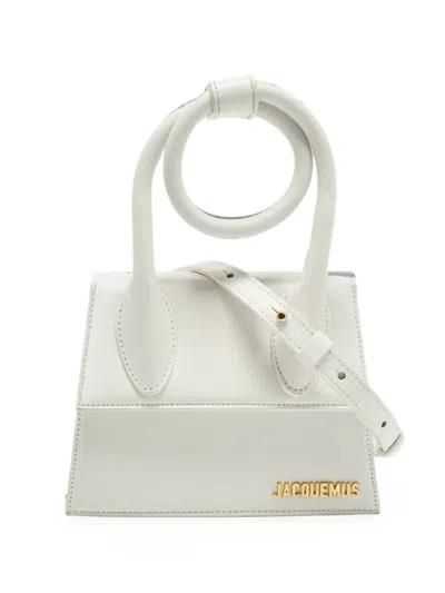 Pre-owned Jacquemus Le Chiquito Noeud Tote Bag In White