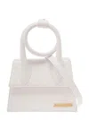 Jacquemus 'le Chiquito Noeud' White Crossbody Bag With Logo Detail