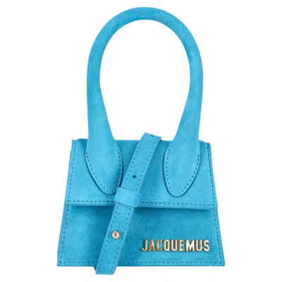 Pre-owned Jacquemus Le Chiquito Suede Mini Bag In Blue