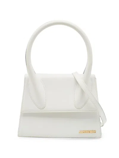 Pre-owned Jacquemus Le Chiquito Top Handle Bag In White