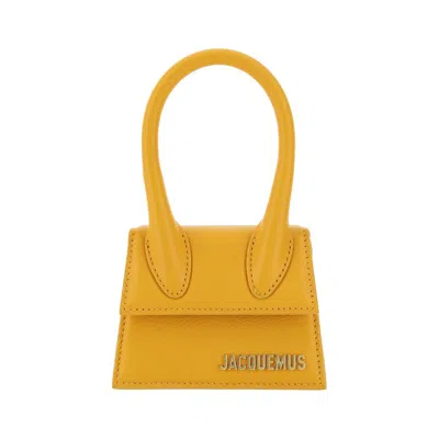 Jacquemus Le Chiquito Mini Leather Bag In Orange