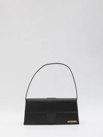 Jacquemus Le Chouchou Leather Flap Shoulder Bag In Blue