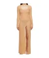 Jacquemus Le Chouchou Round Neck Dress In Nude