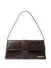 Jacquemus Le Chouchou Snakeskin Leather Flap Shoulder Bag In Brown