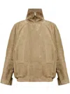 Jacquemus The Ciro Oversized Leather Jacket In Brown