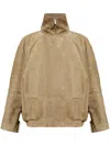 Jacquemus The Ciro Oversized Leather Jacket In Brown