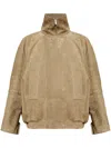Jacquemus The Ciro Oversized Leather Jacket In Neutrals