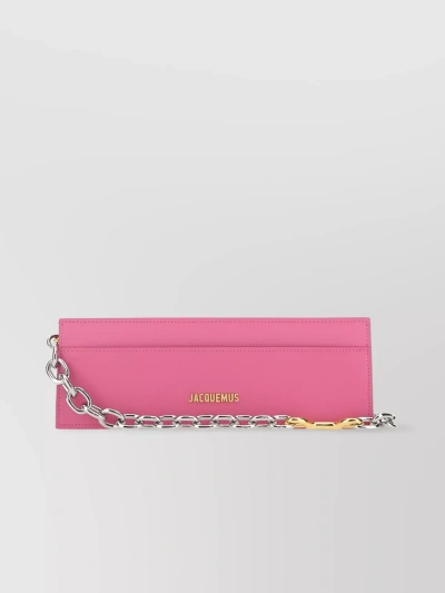 Jacquemus Le Ciuciu Chain Strap Shoulder Bag In Pink