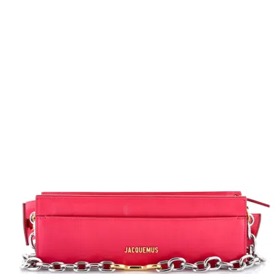 Jacquemus Le Ciuciu Shoulder Bag Leather In Pink