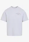 Jacquemus Grey Cotton T-shirt With Embroidered Logo In Gray