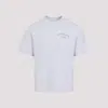 Jacquemus Grey Cotton T-shirt With Embroidered Logo In White
