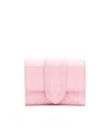 Jacquemus Le Compact Bambino Leather Wallet In Pink