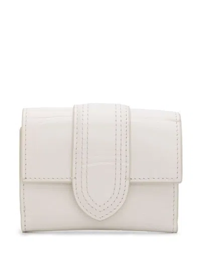 Jacquemus Le Compact Bambino Wallet In Beige