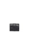 Jacquemus Le Compact Bambino Leather Wallet In Black