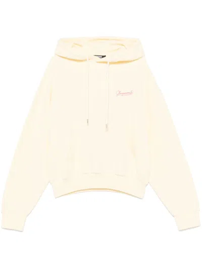 Jacquemus Le Corto Hoodie In Yellow