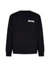 Jacquemus Mens Black Grosgrain-logo Long-sleeve Cotton T-shirt In Black