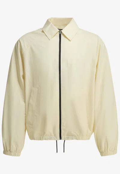Jacquemus Le Coupe-vent Windbreaker Jacket In White