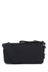 Jacquemus 'le Cuerda Horizontal' Black Messenger Bag With Logo Lettering Detail In Black