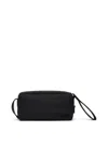 Jacquemus 'le Cuerda Horizontal' Black Messenger Bag With Logo Lettering Detail In Black