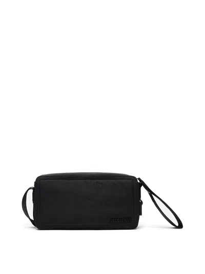 Jacquemus Le Cuerda Horizontal Nylon Bag In Black