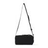 Jacquemus Le Cuerda Horizontal Black Messenger Bag With Logo Lettering Detail In Cotton Man