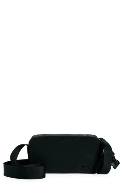 Jacquemus Le Cuerda Horizontal Leather Bag In Black