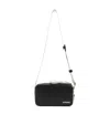 Jacquemus Le Cuerda Canvas-trimmed Leather Messenger Bag In Black