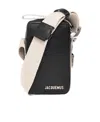 Jacquemus Compact Vertical Bag With Adjustable Strap In Black