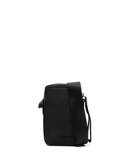 Jacquemus Le Cuerda Horizontal Nylon Bag In Black