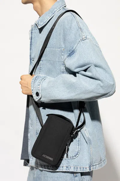 Jacquemus ‘le Cuerda Vertical' Shoulder Bag In Black
