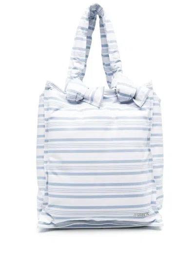 Jacquemus Le Cuscinu Pillow Tote Bag In Blue
